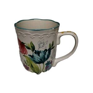 Pioneer Woman‎ Coffee Cup Mug Blooming Bouquet Butterfly 18oz